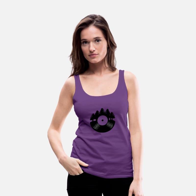 Vinyl Record Forest Music Lover Retro Gift Idea