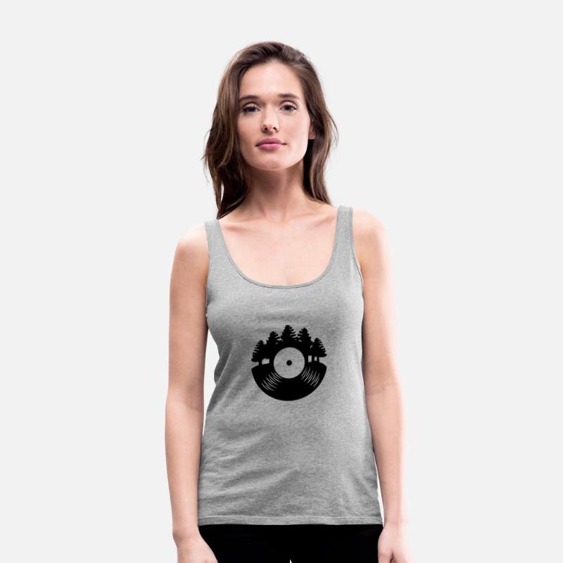 Vinyl Record Forest Music Lover Retro Gift Idea