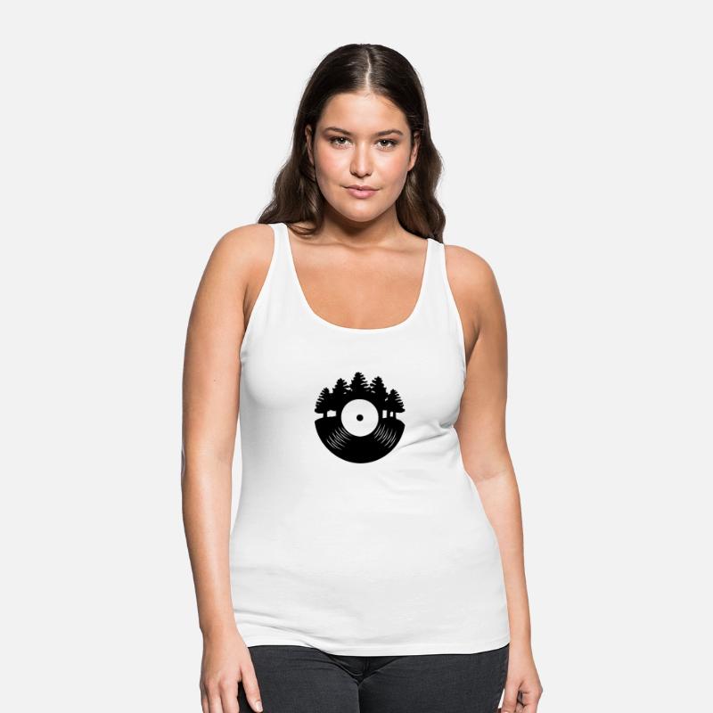 Vinyl Record Forest Music Lover Retro Gift Idea