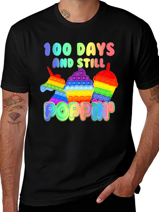 100 Days Poppin Rainbow T-Shirt