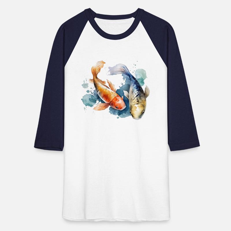 Watercolor Asian Koi Fish Japanese Carp