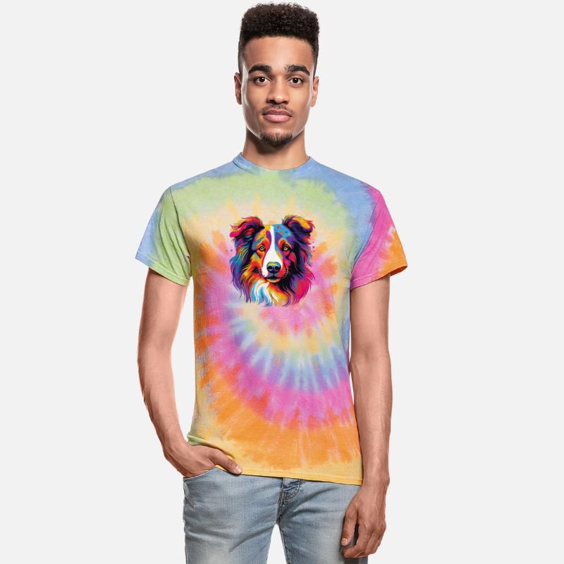 Watercolor Colorful Collie