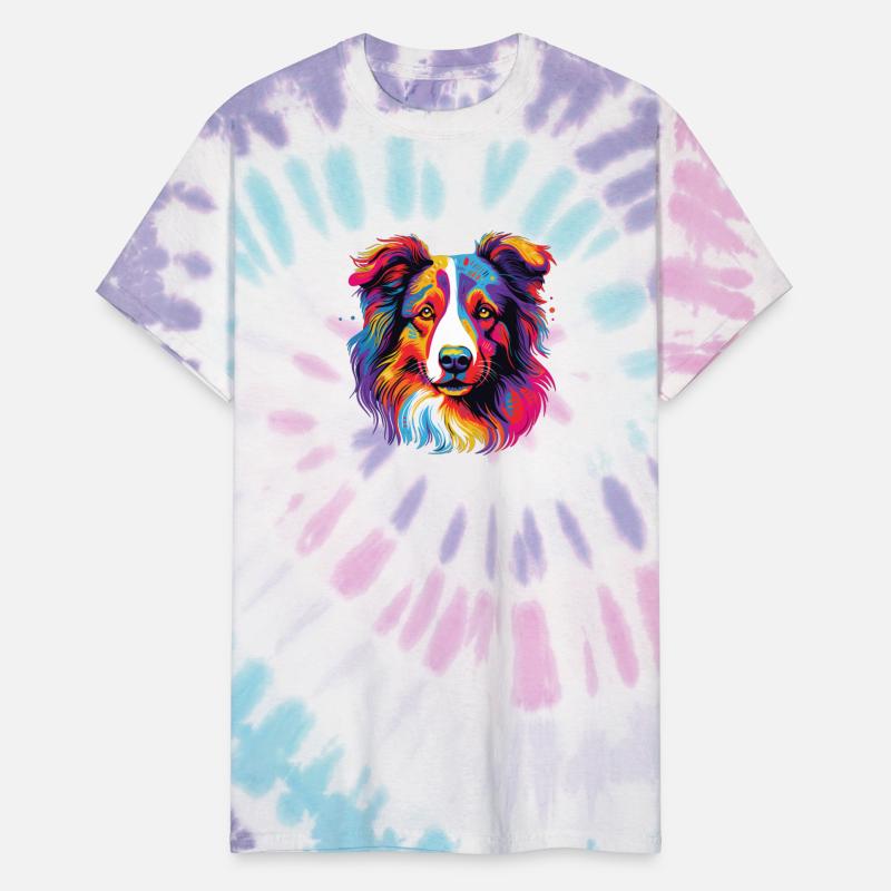 Watercolor Colorful Collie