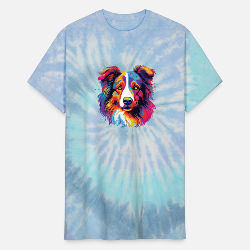 Watercolor Colorful Collie