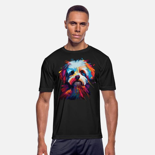 Watercolor Colorful Maltese