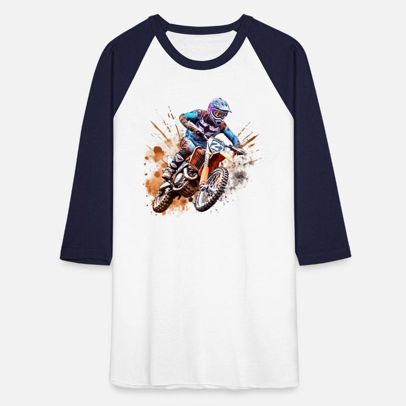 Watercolor Rush - Vibrant Motocross Artwork