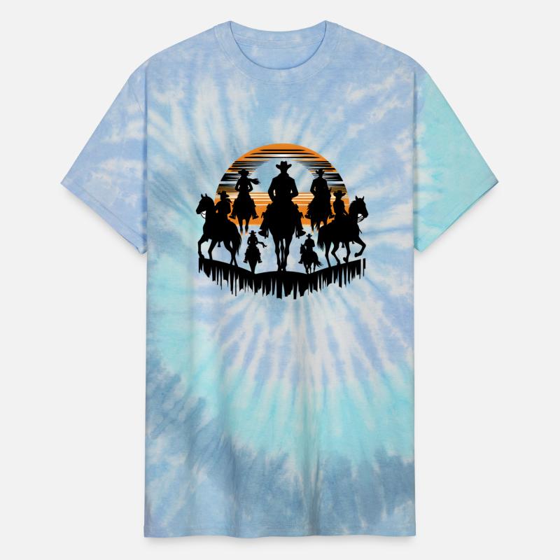 Western Riders in Sunset T-Shirt
