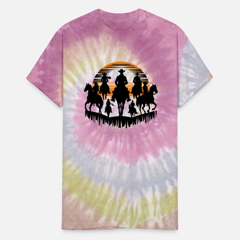 Western Riders in Sunset T-Shirt