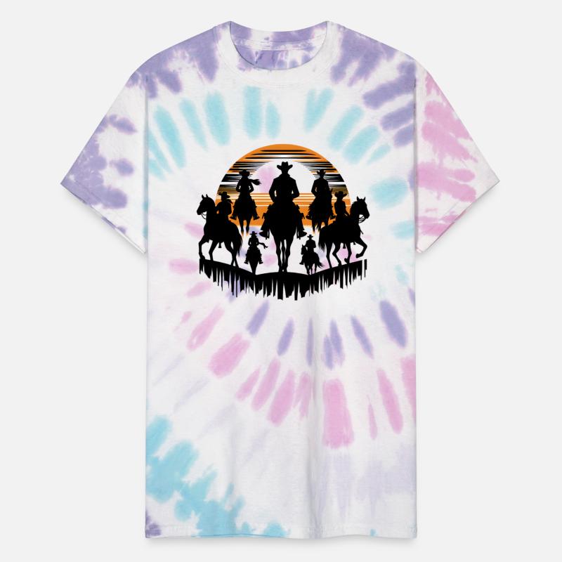 Western Riders in Sunset T-Shirt