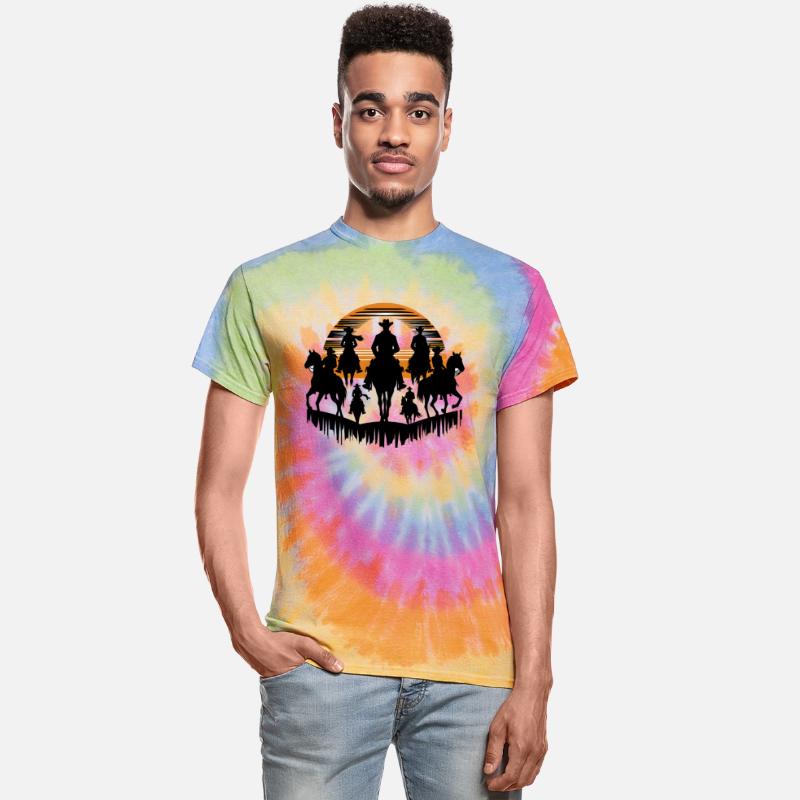 Western Riders in Sunset T-Shirt