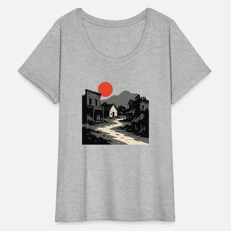 Western Town at Sunset