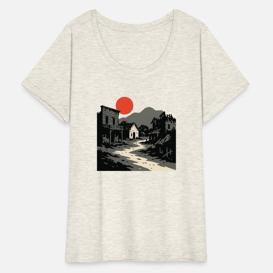 Western Town at Sunset