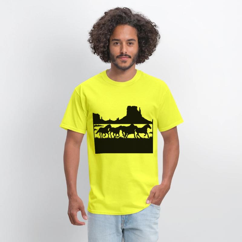 wildlife stencils Wild horses running in the wild