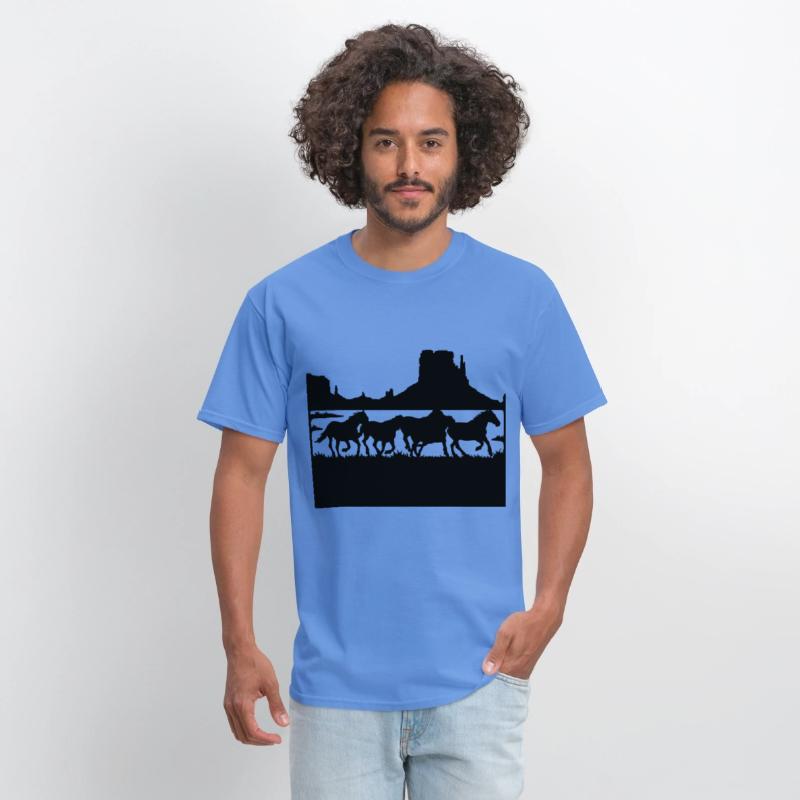 wildlife stencils Wild horses running in the wild