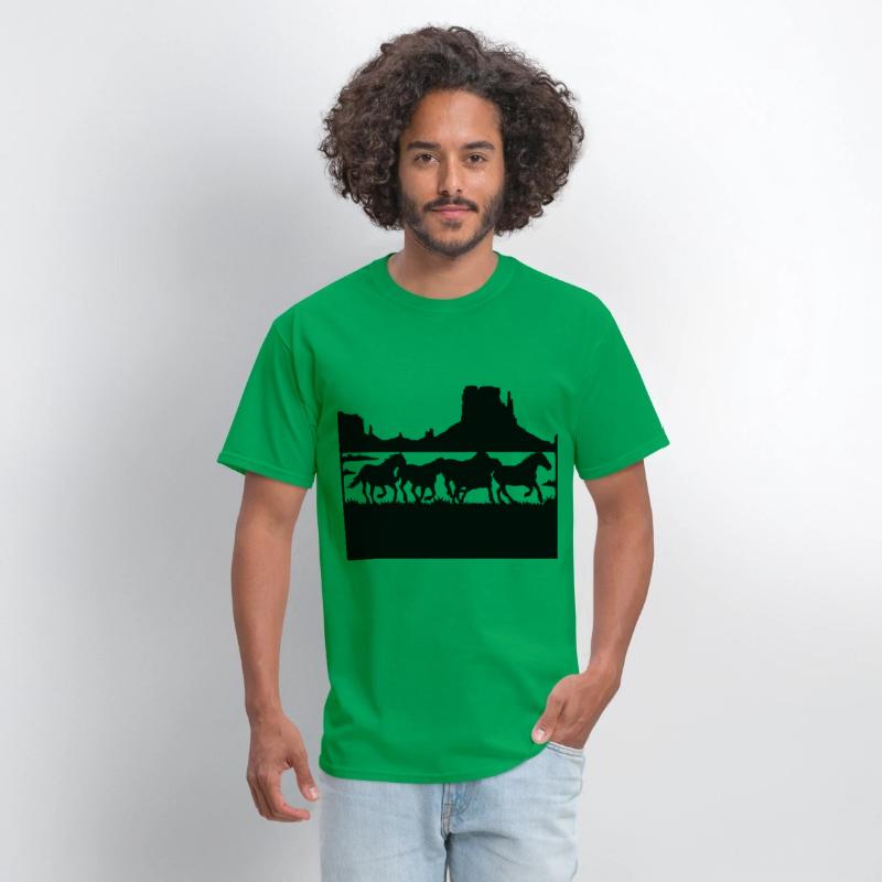 wildlife stencils Wild horses running in the wild