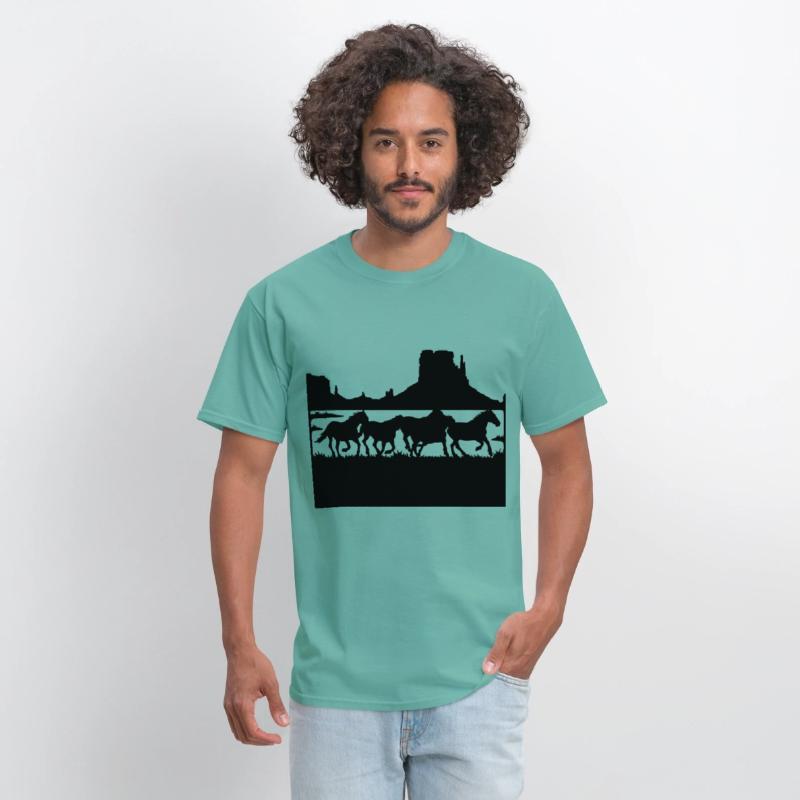 wildlife stencils Wild horses running in the wild