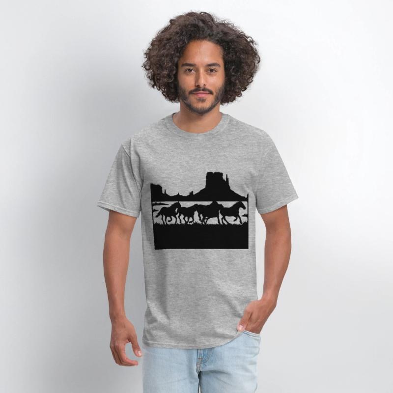 wildlife stencils Wild horses running in the wild