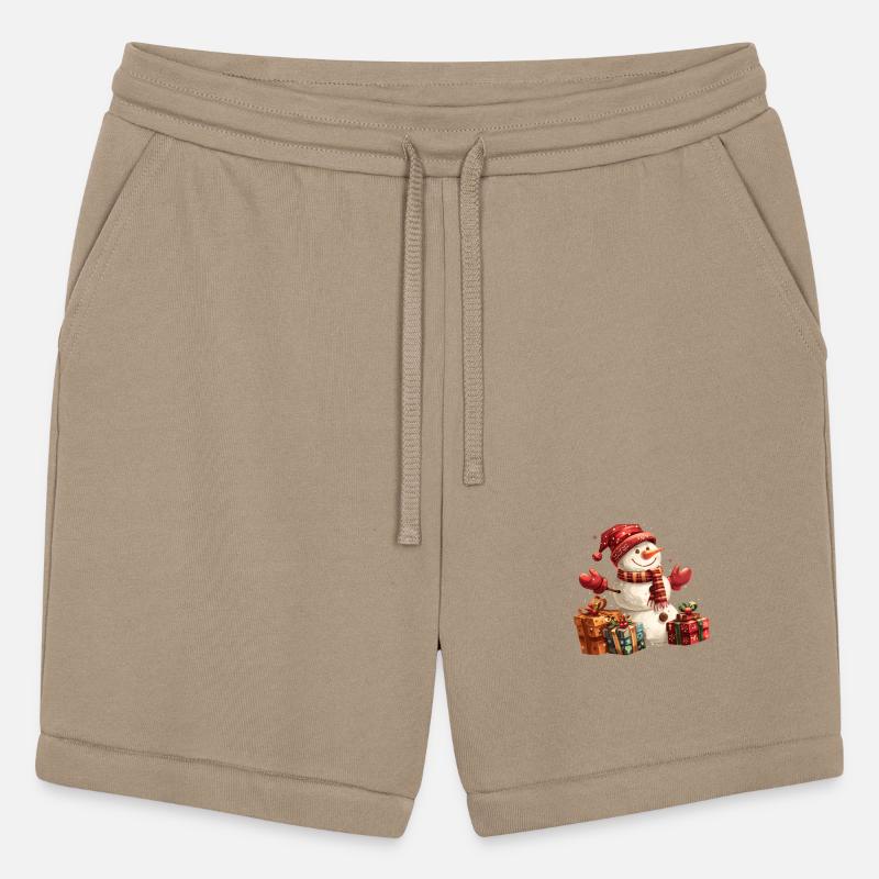 winter snowman with christmas gifts