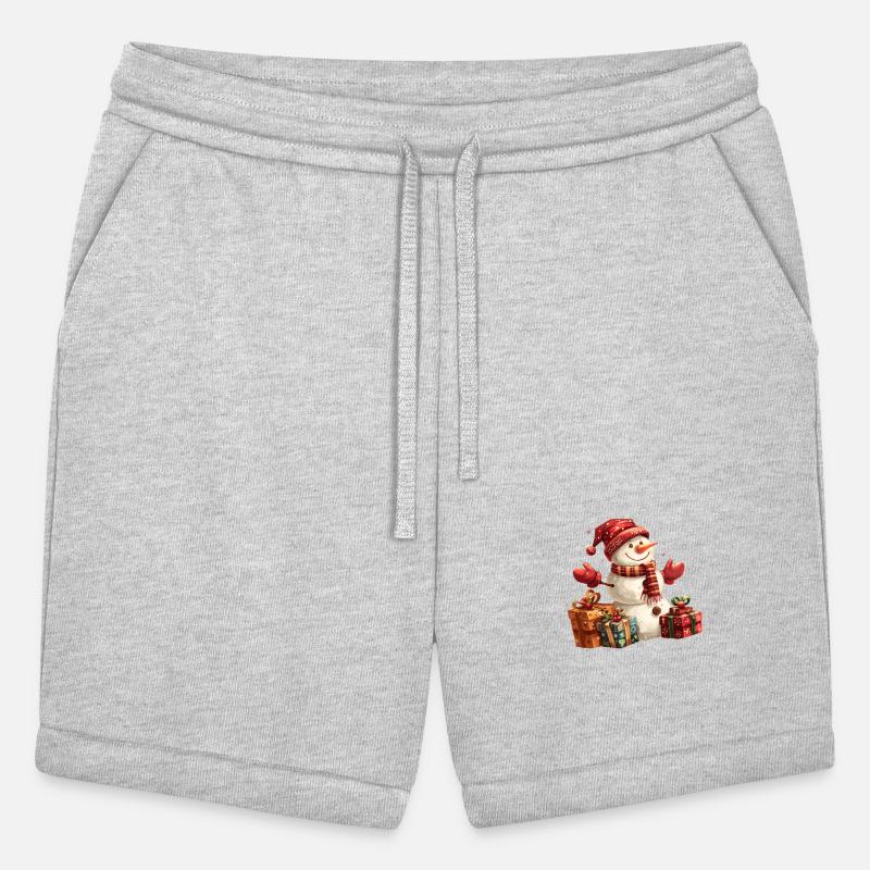 winter snowman with christmas gifts