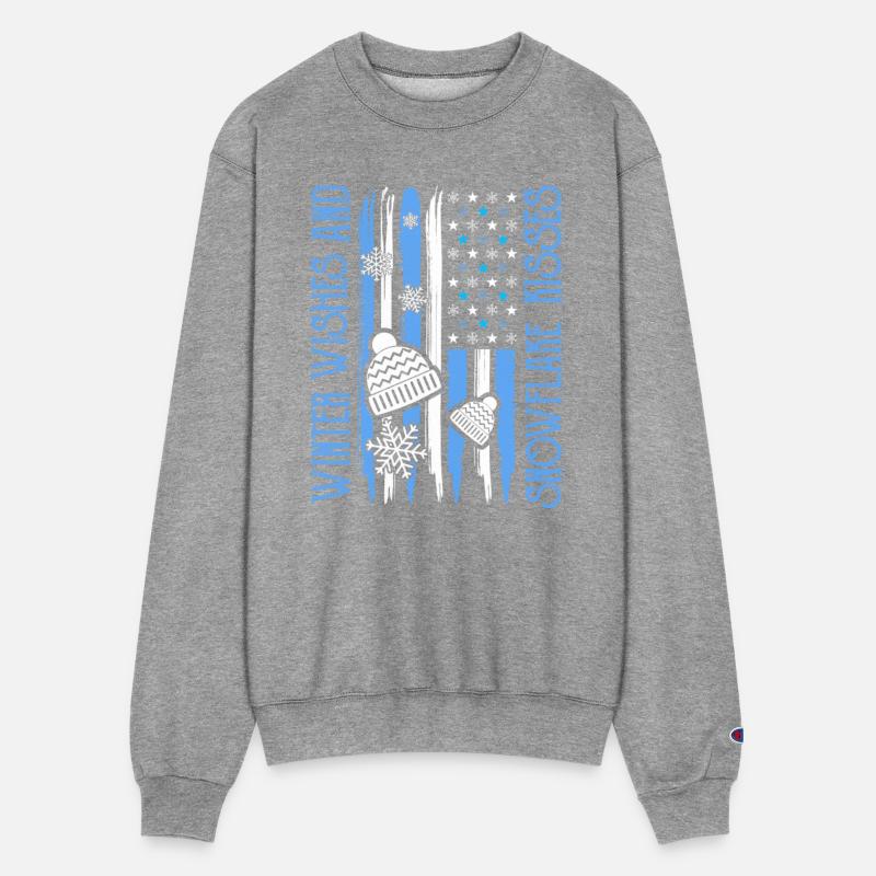 Winter Wishes Snowflake American Flag