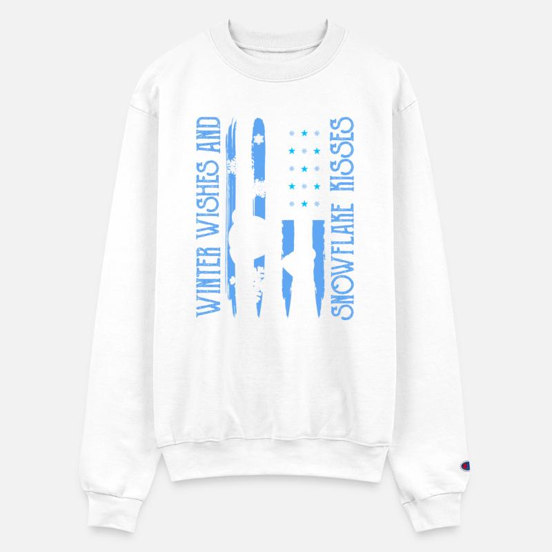 Winter Wishes Snowflake American Flag