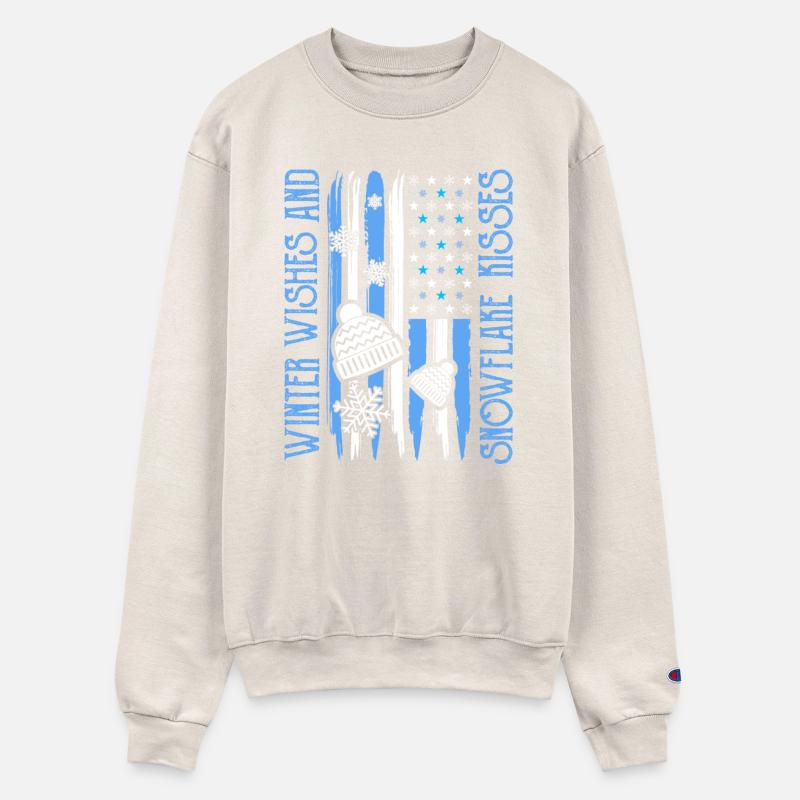 Winter Wishes Snowflake American Flag