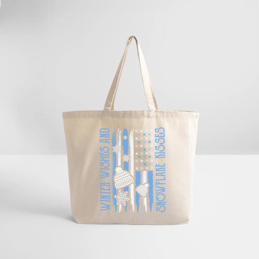 Winter Wishes Snowflake American Flag