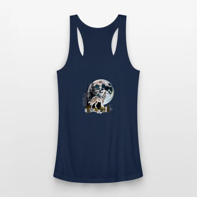 Wolf Moonlight Forest Wild Werewolf Watercolor 2