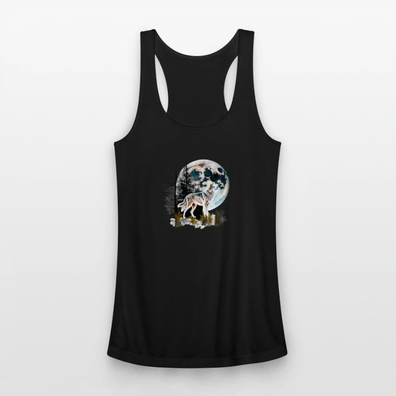 Wolf Moonlight Forest Wild Werewolf Watercolor 2