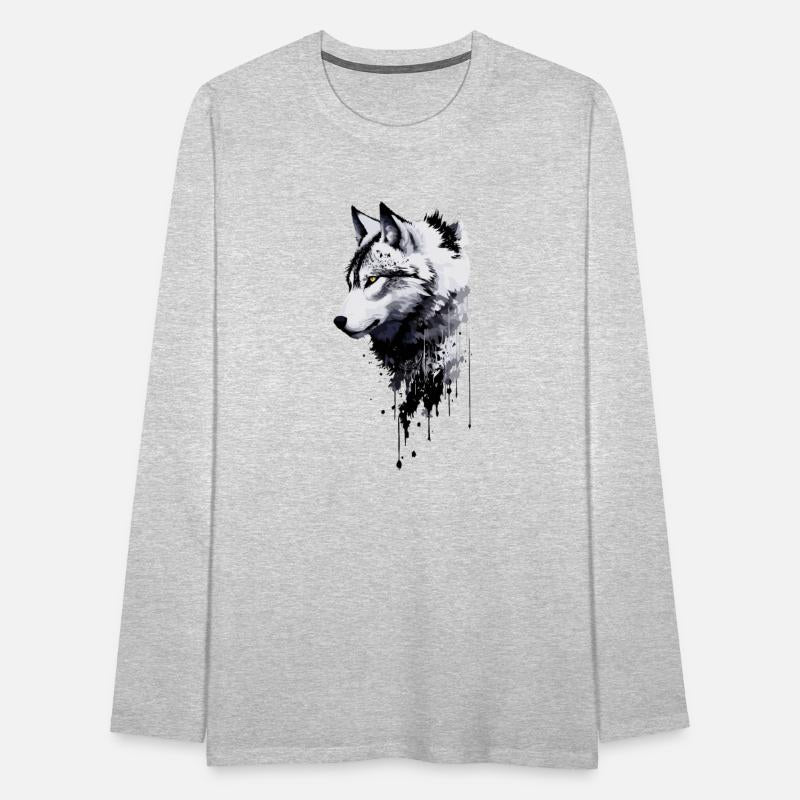 Wolf white and black