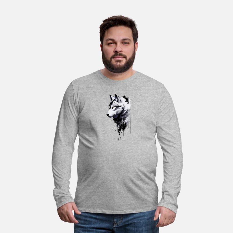 Wolf white and black