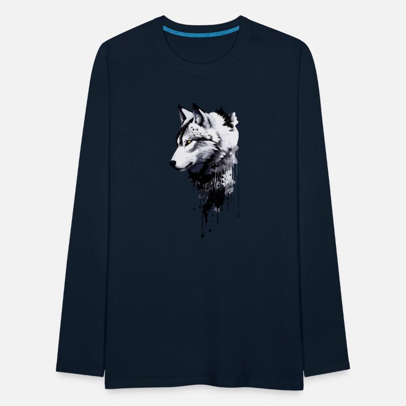 Wolf white and black