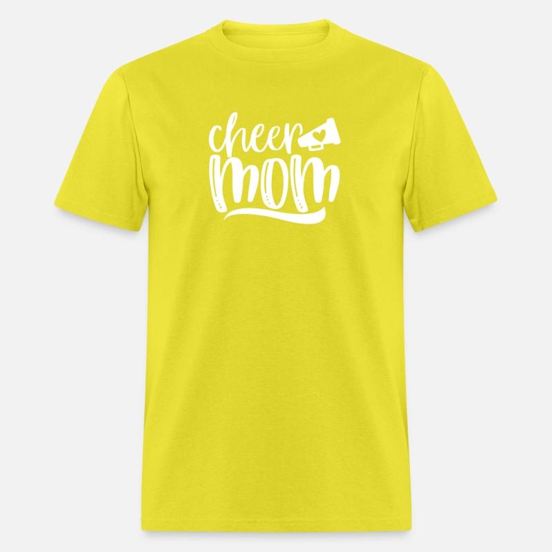 Womens Cheer Mom Shirt Megaphone with Heart Accen