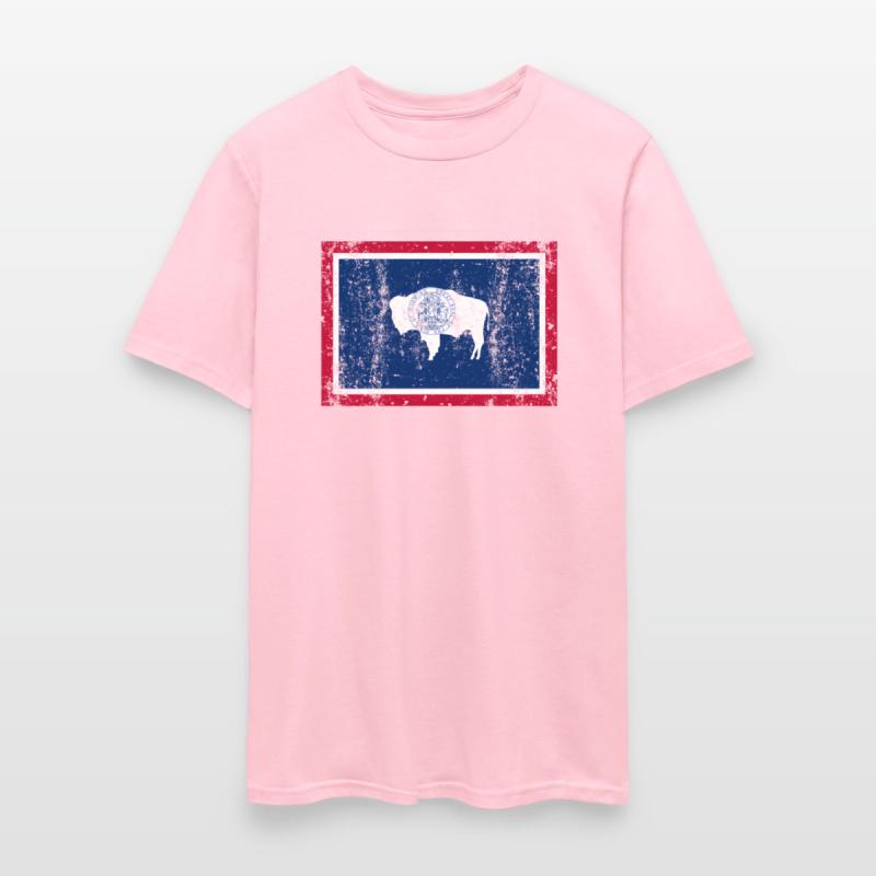 Wyoming Flag Distressed Novelty Mom