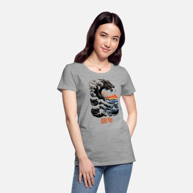 Yokai mighty dragon spirit kanagawa big wave