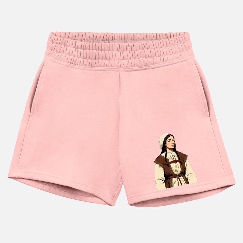 Young Peasant Woman in Medieval Garb