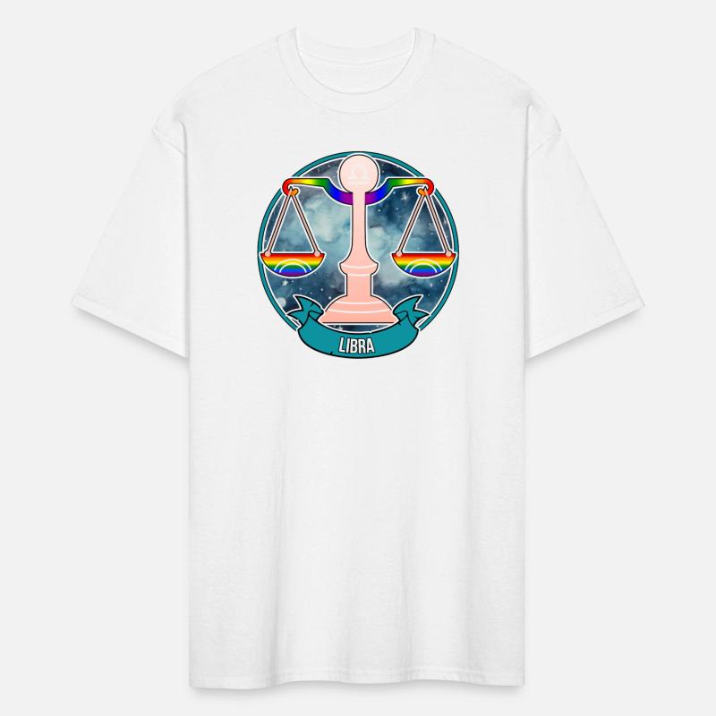 Zodiac Sign, Libra in Rainbow Flag Colors