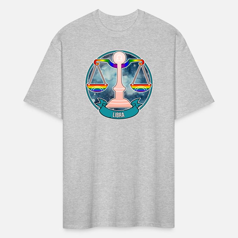 Zodiac Sign, Libra in Rainbow Flag Colors